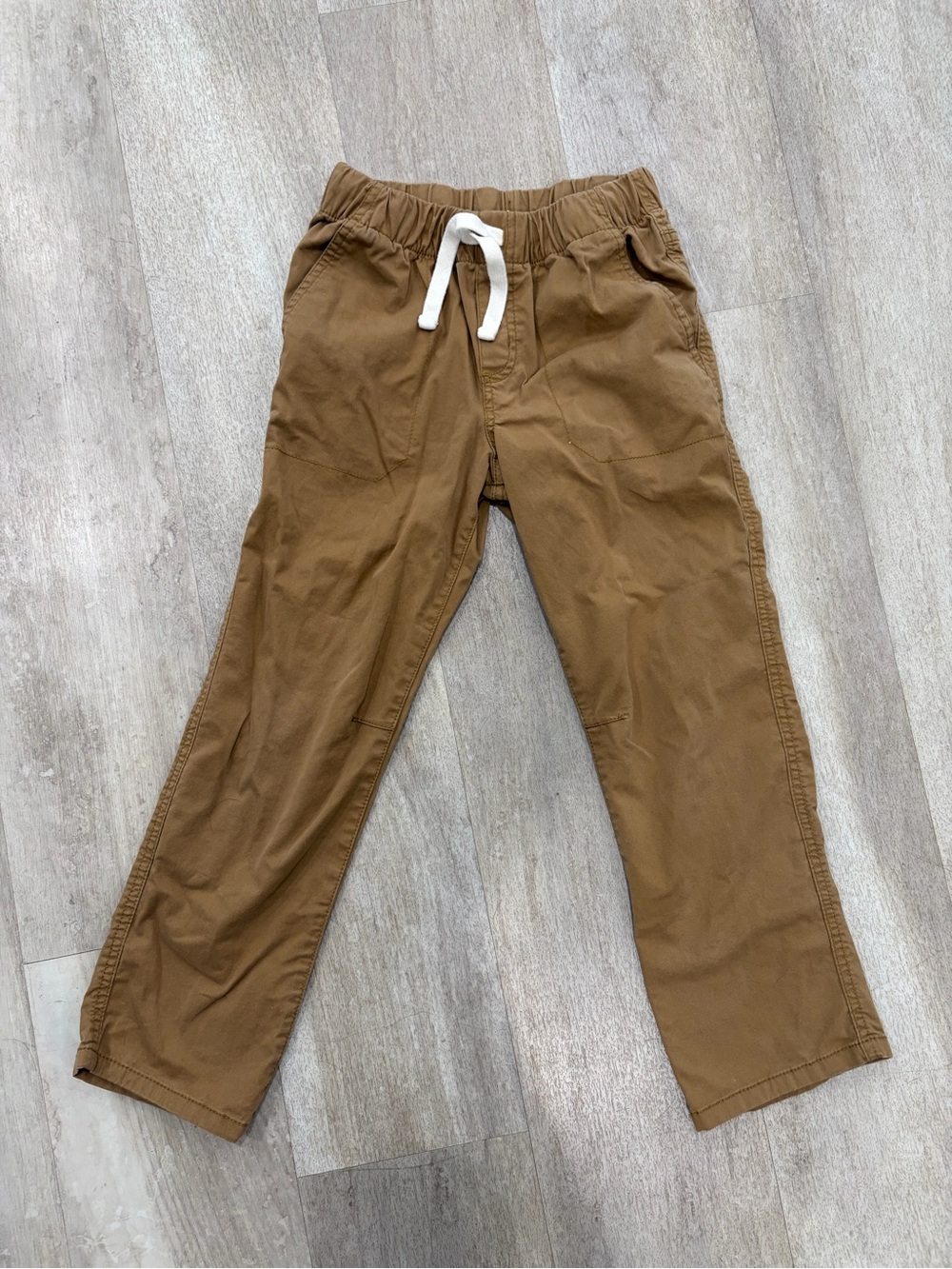Boys’ Casual Drawstring Pants in Brown